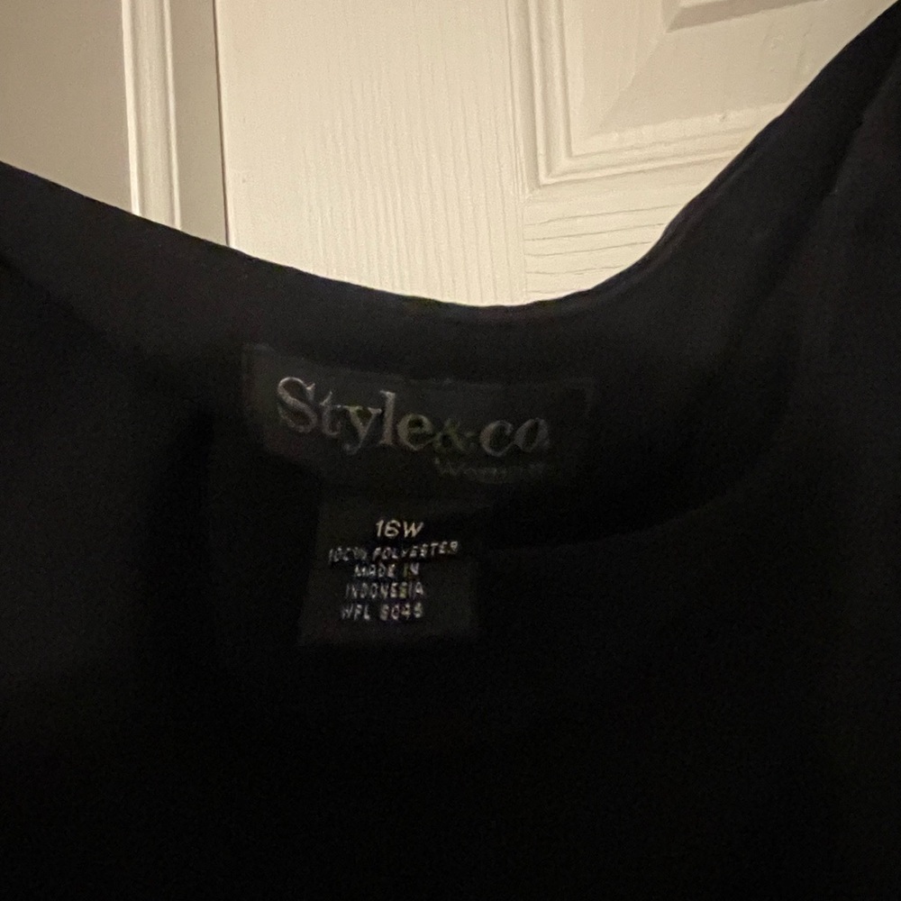 Style & Co. Black Midi Skirt Fit & Flare Style - Picture 3 of 3